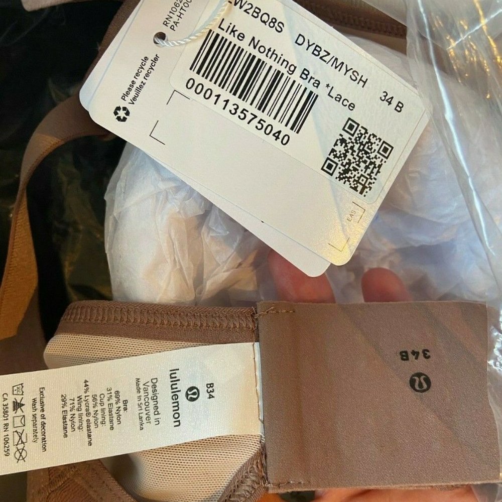 Lululemon Like Nothing Bra * Lace in Dusty Bronze - Picture 9 of 9